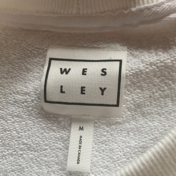 Wesley Mercer cropped snuggle sweatshirt w/ties sz.M - Picture 6 of 10